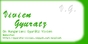 vivien gyuratz business card